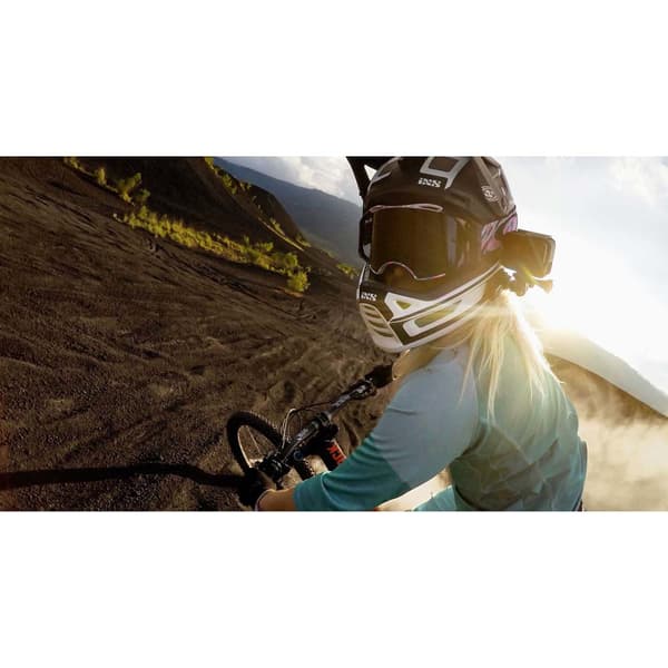 Gopro Hjelm Foran Og På Siden Sort