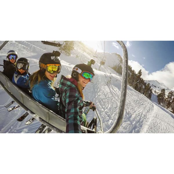 Gopro Hjelm Foran Og På Siden Sort