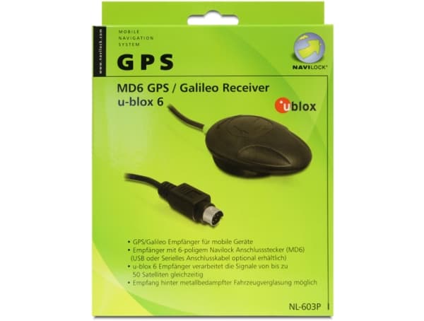 Navilock NL-603P ublox6 seriell mottaker - GPS mottaker modul