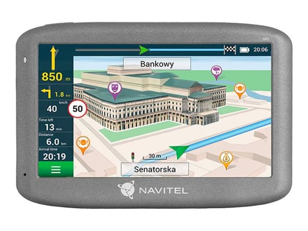 NAVITEL E505 MAGNETIC - GPS-navigator - for kjøretøy 5" bredskjerm Sort