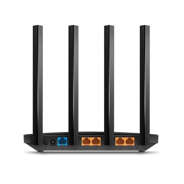 TP-Link Archer C6, Wi-Fi 5 (802.11ac), Kaksitaajuus (2,4 GHz/5 GHz), Ethernet LAN, Musta, Pöytäreititin