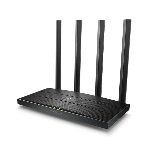 TP-Link Archer C6, Wi-Fi 5 (802.11ac), Kaksitaajuus (2,4 GHz/5 GHz), Ethernet LAN, Musta, Pöytäreititin