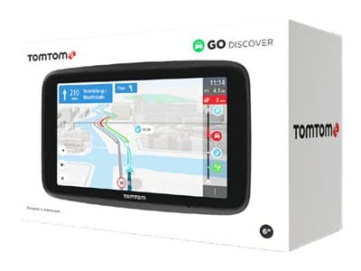 TomTom GO Discover - GPS-navigator - for kjøretøy 6" bredskjerm Sort