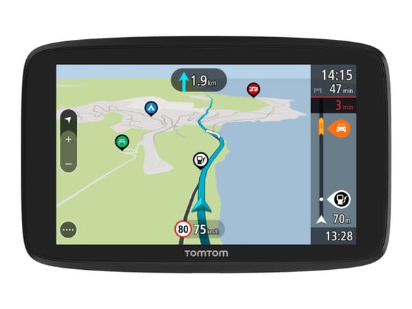 TomTom GO Camper Tour - GPS-navigator - for kjøretøy 6" bredskjerm Sort