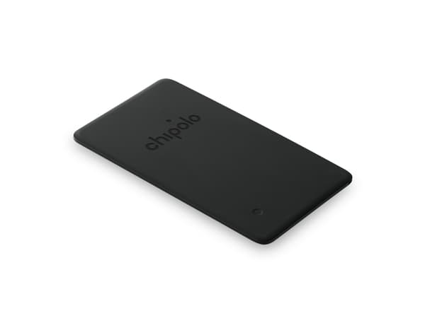 Chipolo CARD Spot - Trådlös säkerhetsetikett för mobiltelefon, surfplatta - nästan svart