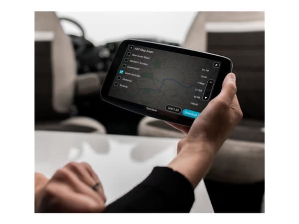 TomTom GO Camper Max - GPS-navigator - for kjøretøy 7" bredskjerm Sort