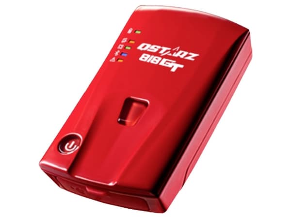 Qstarz BL-818GT, Bil, Søker, Rød, Alarm, Bluetooth, GPS, Micro-USB, 20 timer