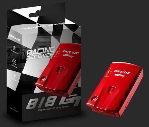 Qstarz BL-818GT, Bil, Søker, Rød, Alarm, Bluetooth, GPS, Micro-USB, 20 timer