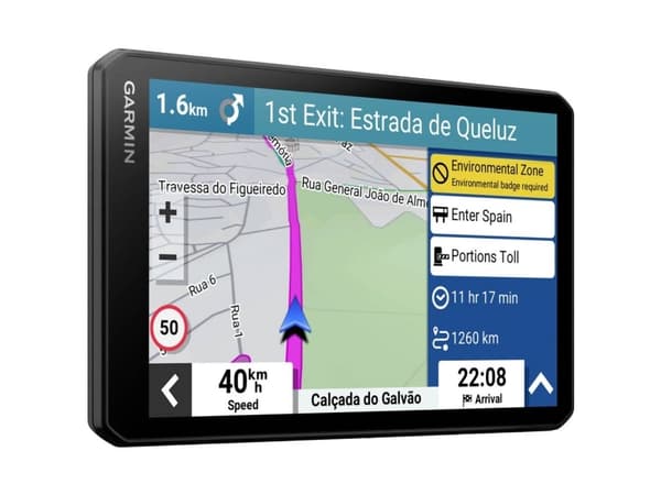 Garmin DriveCam 76 - GPS-navigator - automotiv med bredbildsskärm Svart
