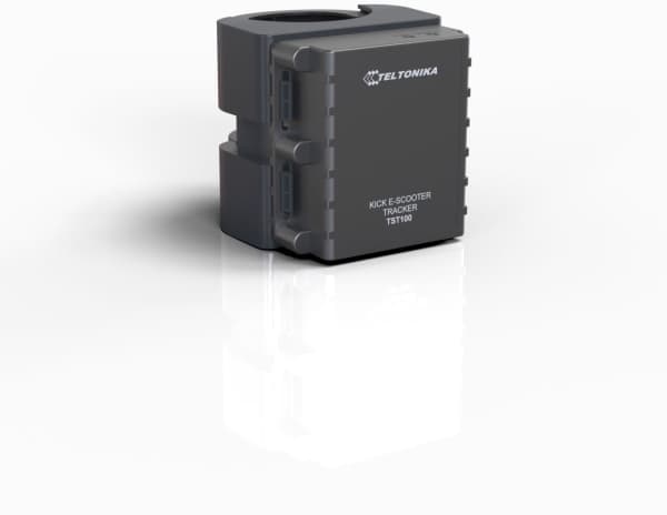 Teltonika · Tracker SAS· TST100· Kick E-Scooter Easy, GPS-sporing, Sort, Støvtett, UV-resistens, Værsikker, Enkelt SIM, IP65, 0,128 GB