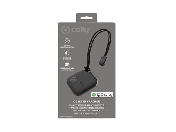 Celly SMARTFINDER - Trådlös säkerhetsetikett - svart - för Apple iPhone