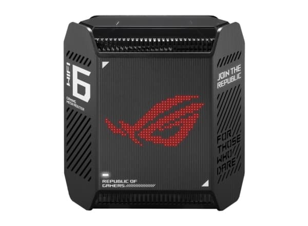 ASUS ROG Rapture GT6 - Wifi-system - (router) - upp till 270 kvadratmeter - mesh 1GbE, 2.5GbE - Wi-Fi 6 - Dubbelband