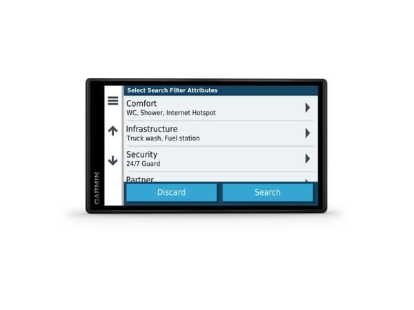 Garmin dezl LGV500, 14 cm (5,5"), 1280 x 720 piksler, TFT, Multi-touch, Flash, Minnekort, MicroSD (TransFlash)