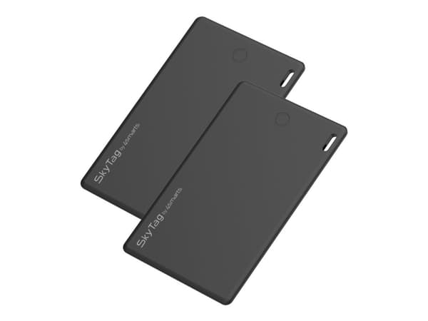 4smarts SkyTag Wallet - Bluetooth-tagg med antiförlust för plånbok - svart (paket om 2) - för iPhone/iPad/iPod