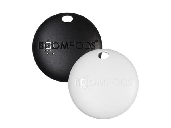 Boompods BOOMTAG, Föremål, Spårningsbricka, Svart, Vit, Återvunnen plast, IPX5, 8760 h