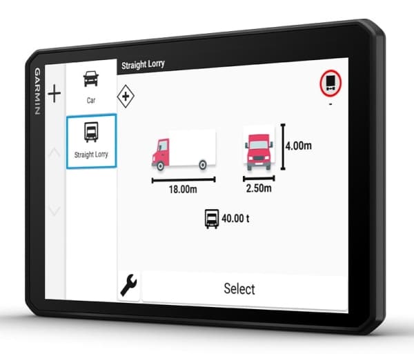 Garmin Garmin Dezl LGV820 GPS-navigasjon, EU MT-D Truck/LKW Navigation