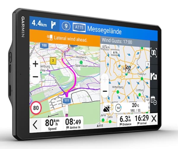 Garmin dezl LGV1020, 25,6 cm (10.1"), 1280 x 800 pixlar, TFT, 215,9 x 134,6 mm (8.5 x 5.3"), 216 x 135 mm, Flash, Minneskort