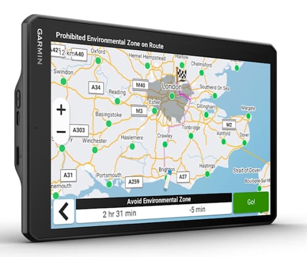 Garmin dezl LGV1020, 25,6 cm (10.1"), 1280 x 800 pixlar, TFT, 215,9 x 134,6 mm (8.5 x 5.3"), 216 x 135 mm, Flash, Minneskort