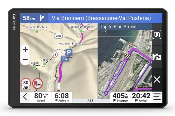 Garmin dezl LGV1020, 25,6 cm (10.1"), 1280 x 800 pixlar, TFT, 215,9 x 134,6 mm (8.5 x 5.3"), 216 x 135 mm, Flash, Minneskort