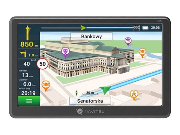 NAVITEL E707 MAGNETIC - GPS-navigator - for kjøretøy 7" bredskjerm Sort