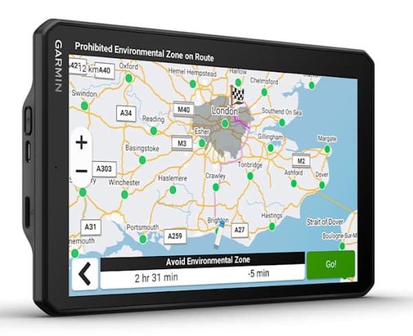 Garmin dezl LGV820, 20,3 cm (8"), 1280 x 800 piksler, TFT, 106,7 x 172,7 mm (4.2 x 6.8"), Horisontal, 107 x 172 mm