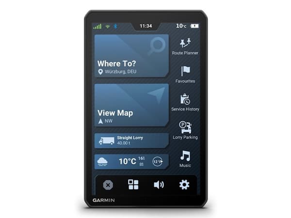 Garmin dezl LGV820, 20,3 cm (8"), 1280 x 800 piksler, TFT, 106,7 x 172,7 mm (4.2 x 6.8"), Horisontal, 107 x 172 mm