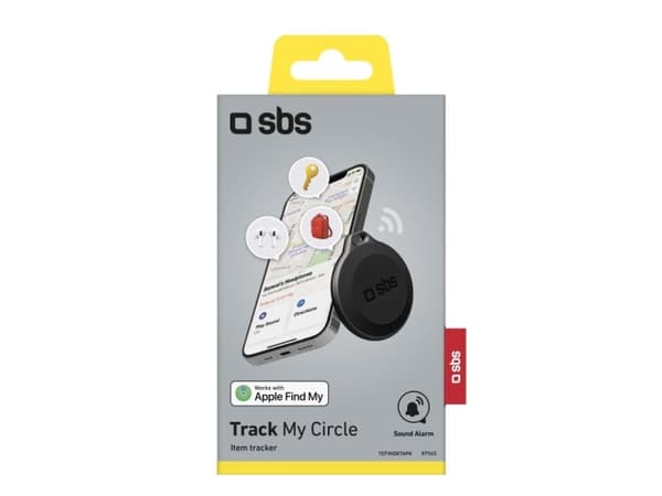 SBS TEFINDBTAPK, Universell, Søker, Sort, Støvresistent, Vannbestandig, IP65, CR2032