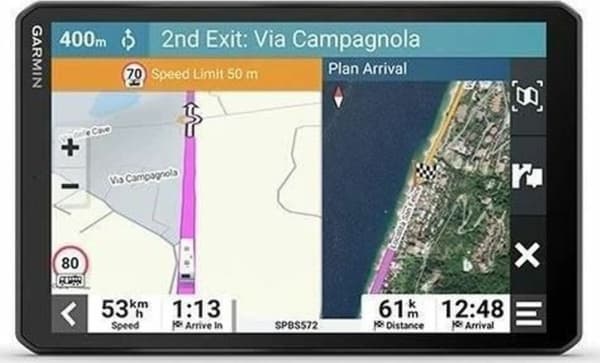 Garmin Camper 895 - Bredskjerm Sort