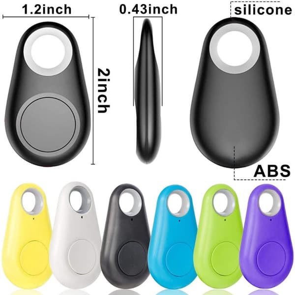 Mini GPS Tracker til Hund/Kat/Nøgler Hvid