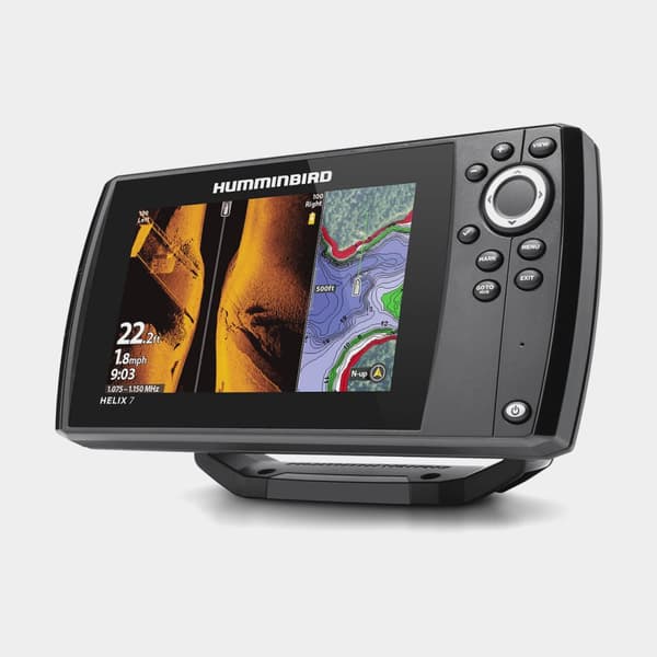 Plotter Humminbird HELIX 7 CHIRP SI GPS G4, 7″ + ekolodsgivare (CHIRP, DownScan, SideScan)