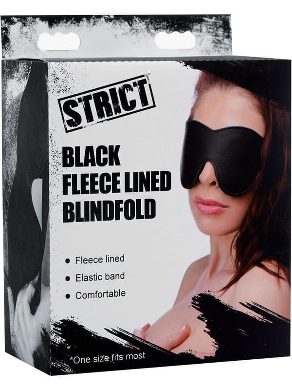 Strict: Black Fleece Lined Blindfold