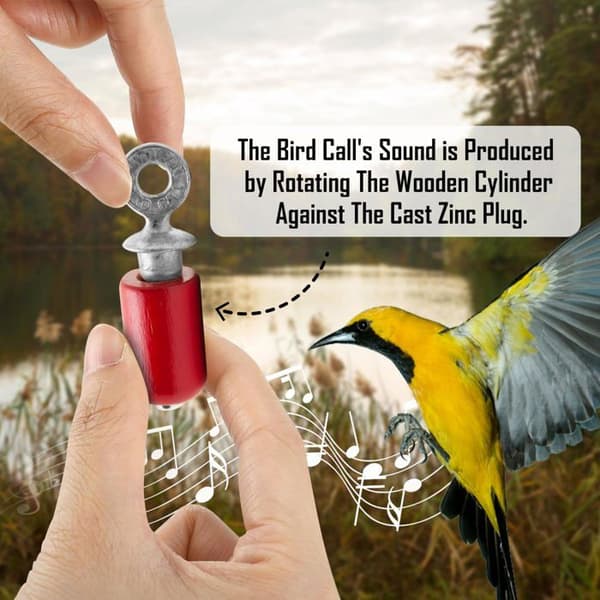 Samtal - ringer - Husdjurs mediasamtalshållare - 3 - Audubon Bird Call i björkträ och metall