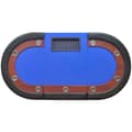 Miniatyrbild 6 av 9: vidaXL Pokerbord för 10 spelare med dealerplats blå