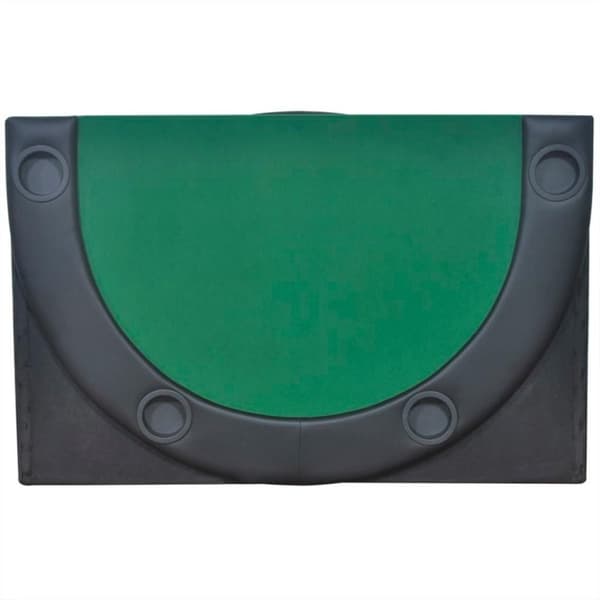 vidaXL 10 pers. pokerbord bordplade foldbar grøn