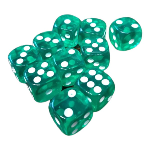 10st tärningar 16mm till spel sällskapsspel brädspel lättrullade