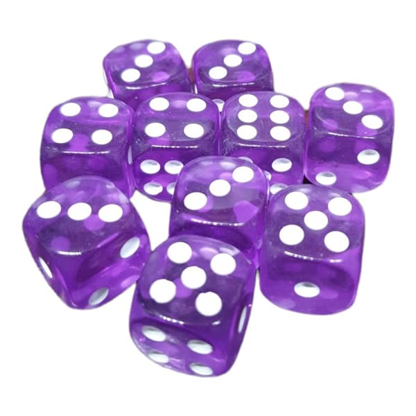10st tärningar 16mm till spel sällskapsspel brädspel lättrullade