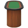 Miniatyrbild 4 av 7: vidaXL Pokerbord för 10 spelare 160x80x75 cm grön