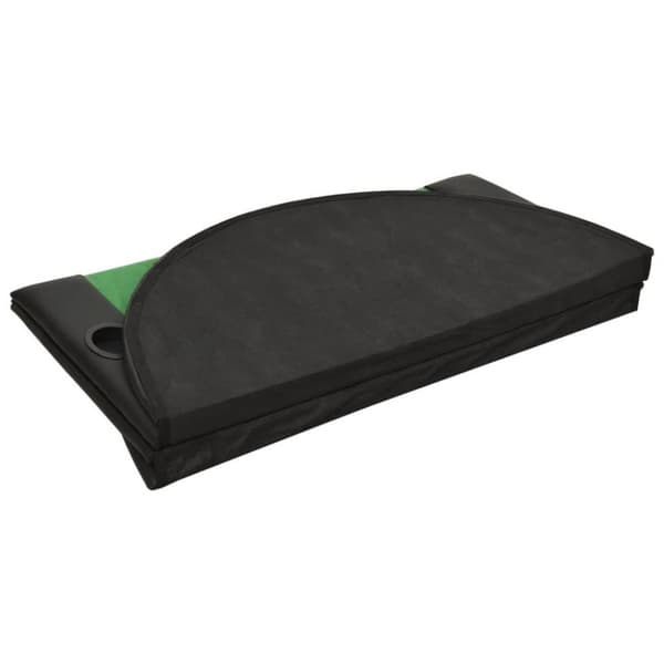 vidaXL Pokerbord sammenleggbart 10 spillere grønn 208x106x3 cm