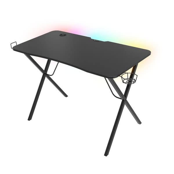 Genesis Gaming Skrivebord Holm 200 Rgb Sort Svart