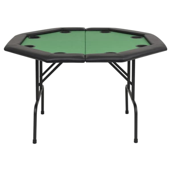 The Living Store Taitettava pokeripöytä 8 pelaajalle kahdeksankulmainen vihreä -  Pokeri- & pelipöydät