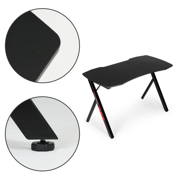 Moderne Spillebord 120x60 cm Karbonfibermønster