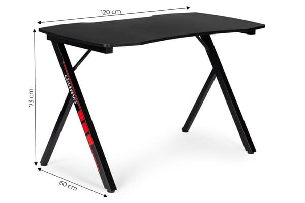 Moderne Spillebord 120x60 cm Karbonfibermønster