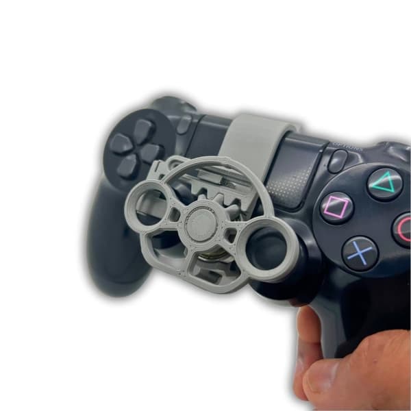 Mini gaming hjulstyringsfeste for PS4 Controller grå M