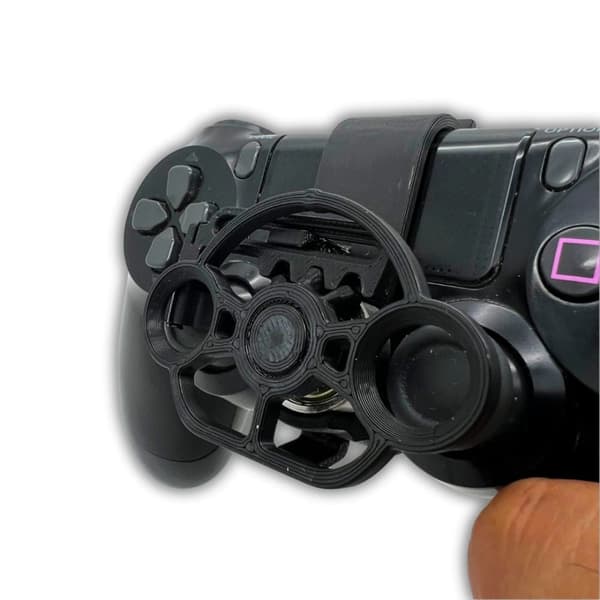 Mini gaming hjulstyrning tillbehör för PS4 Controller Svart M