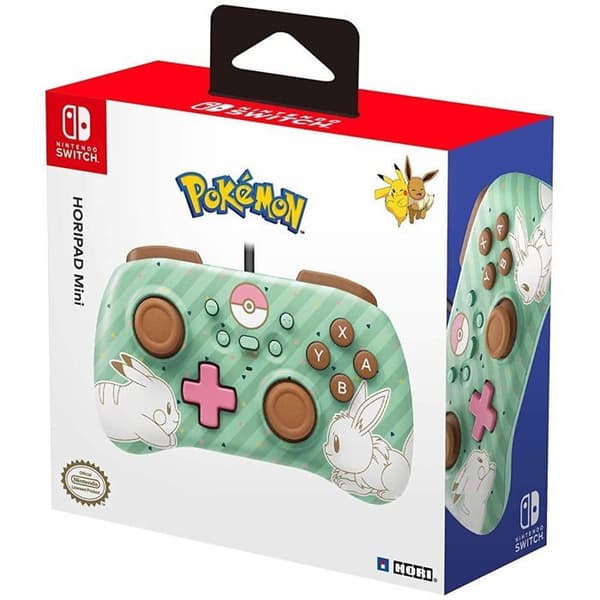 Spelkontroll - HORI - Pad Mini Pokemon - Grön - Trådad - Vibration