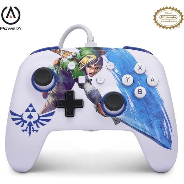 Kabelansluten kontroll - POWER A - Nintendo Switch - Master Sword Attacj