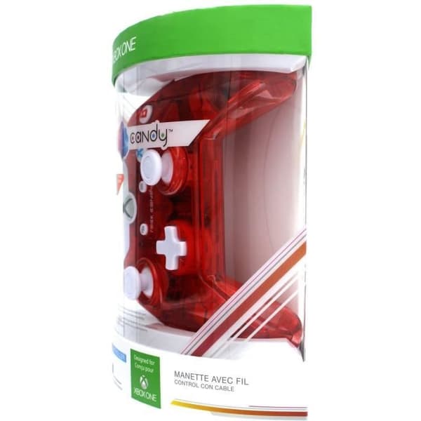 Gamepad - PDP - Rock Candy - Röd - Vibration - Xbox One