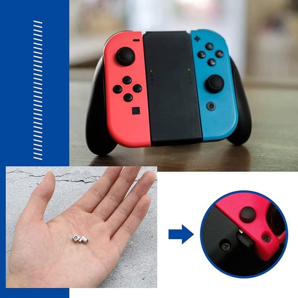 INF Venstre Højre Slider Buckle Brackle Erstatning til Nintendo Switch Joy-Con Sort