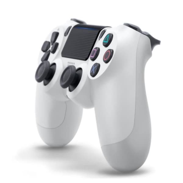 PS4 DualShock 4.0 V2 Controller White/Glacier White - PlayStation Official