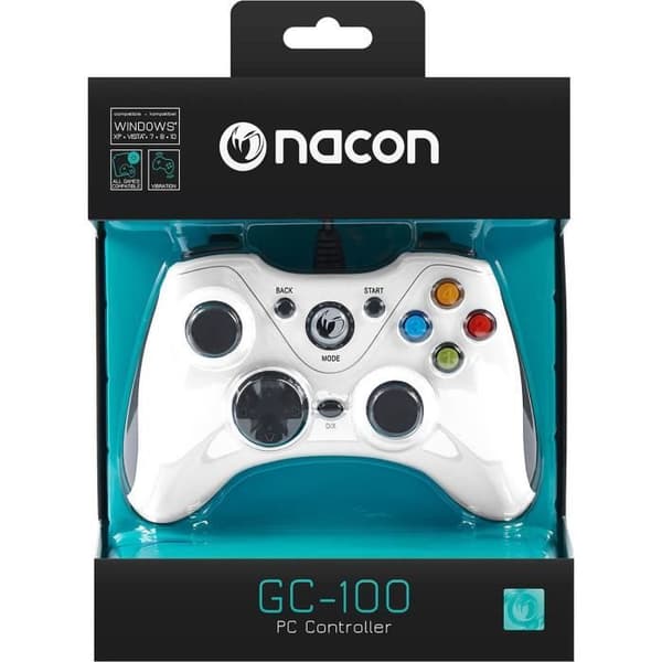 Kabelansluten Controller Big Ben Nacon PCGC-100XF Vit för PC